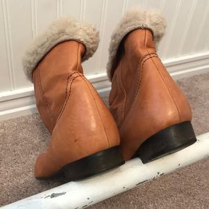 sherpa lined ankle boots